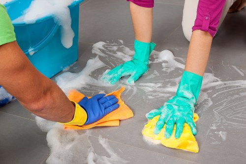 Local deep cleaning service for a business space in E14