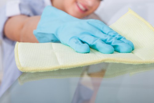 Professional responding to a carpet cleaning concern